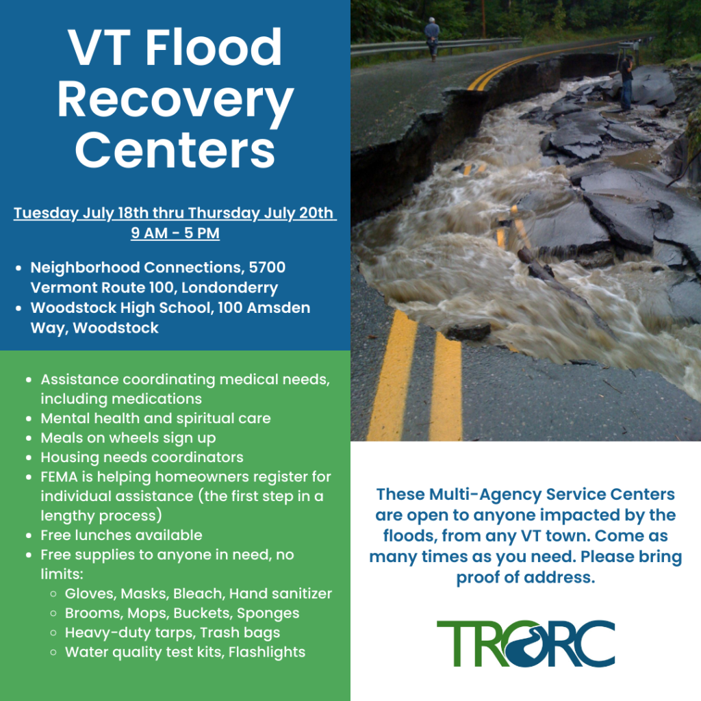VT Flood Recovery Centers